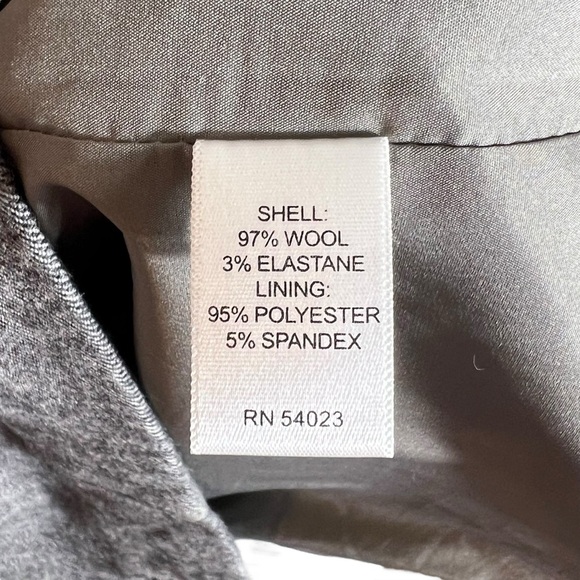 Banana Republic Gray Stretch Wool Blend Sleeveless Sheath Dress, Size 4 - Picture 6 of 10